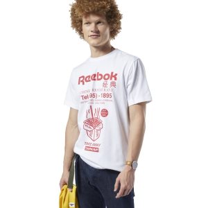 Reebok Classic International Noodles T Shirt Herren - Weiß - DE 397-HIB